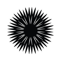 Fototapeta premium sea urchin vector icon