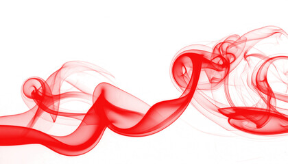 Horror-themed red smoke weaving through invisible obstacles on a transparent background, symbolizing struggle, resilience, and mystical or eerie effects for creative designs