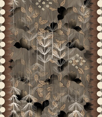 front back sleeve digital print pattern