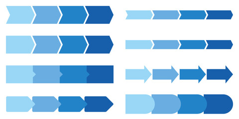 シンプル　フローチャート　青　水色　ビジネス　テンプレート　流れ