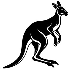 Featuring Create Bold Stroke Silhouette Kangaroo Beautiful Creative Visual