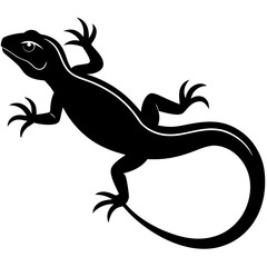 Create Bold Stroke Silhouette Lizard Cra Premium Digital Asset Suitable for Design