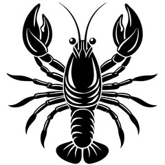 Featuring Create Bold Stroke Silhouette Lobster Vibrant Premium Digital Asset
