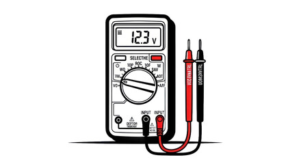Digital multimeter illustration
