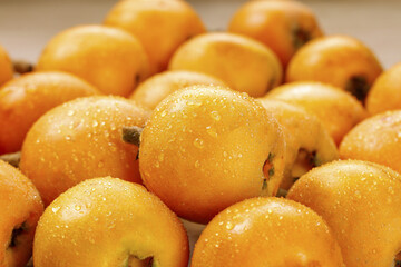 Fresh Koa Fruits from Yunnan China with Water Droplets - Alpine Golden Tropical Fruit