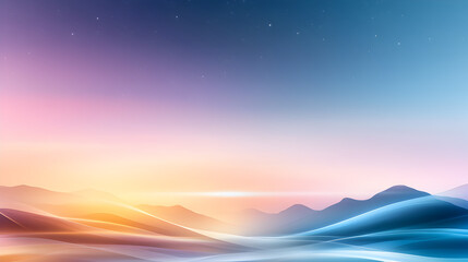 a movement of stars in the night sky with the view of mountains