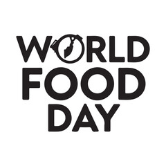 World Food Day Vector silhouette