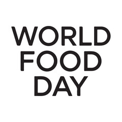 World Food Day Vector silhouette