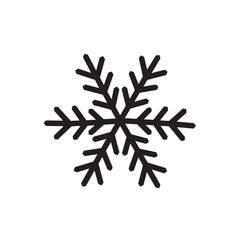 Snowflake icon Vector illustration.