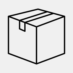 Icon package. Export import elements. Icon in line style.