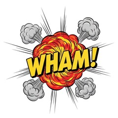 Comic Book Style Explosion Sound Effect WHAM.