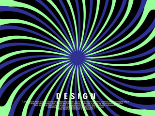 Vintage retro banner background. Colorful grunge wave wallpaper. Vector illustration. Twist party backround pattern.	
