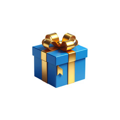 Obraz premium 3D illustration of a red gift box with ribbon and bow on white background