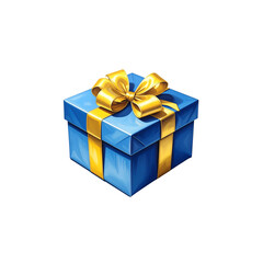 Obraz premium 3D illustration of a red gift box with ribbon and bow on white background