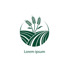 agriculture logo design vector 
