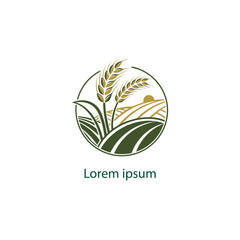 agriculture logo design vector 