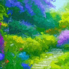 Various oil paintings, flowers, cottages, roses, peonies, lakes, rabbits, strawberries, mushrooms, chrysanthemums, lakes, forests, forests