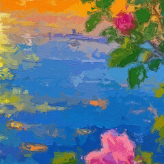 Various oil paintings, flowers, cottages, roses, peonies, lakes, rabbits, strawberries, mushrooms, chrysanthemums, lakes, forests, forests