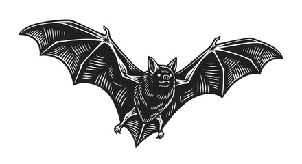 Bat illustration graphic design