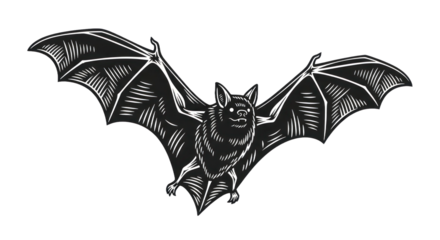 Bat illustration graphic design