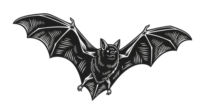 Bat illustration graphic design