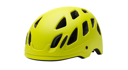 Fototapeta premium Yellow helmet. Smooth surface catches light, perfect for product photography, web ads, or action posters.