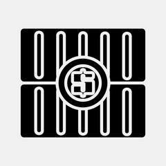 Icon container costs. Export import elements. Icon in glyph style.