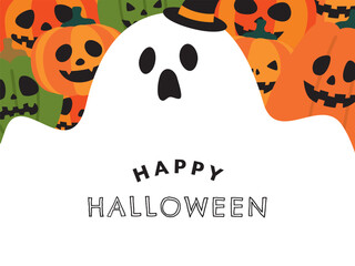 ハロウィンのゴーストフレーム