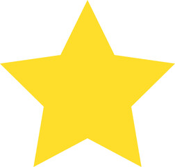 Shining golden star symbol representing success, achievement, quality, and excellence, modern design