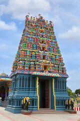Beautiful Ponniyamman temple tower in Chennai	
