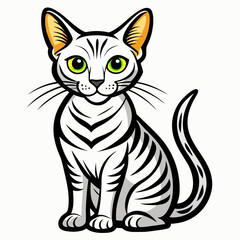 vector illustration of a cat