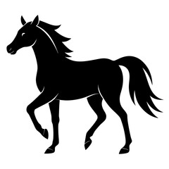 horse silhouette vector