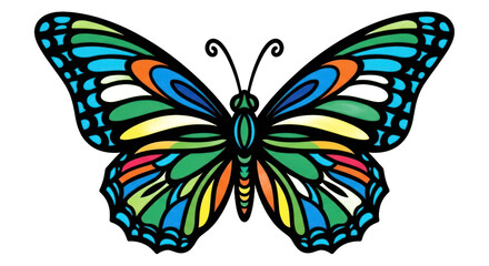 Colorful butterfly design