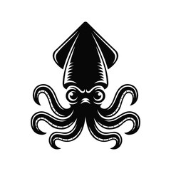 Fototapeta premium Angry Squid Logo