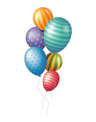 Colorful Balloons Transparent PNG | Party Celebration Decoration