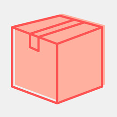 Icon package. Export import elements. Icon in two tone style.