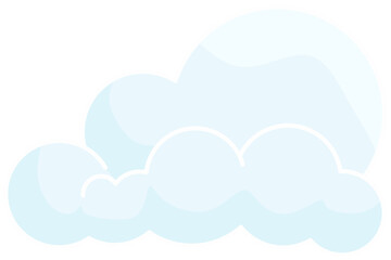 vector illustration of cloud