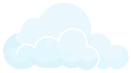 vector illustration of cloud