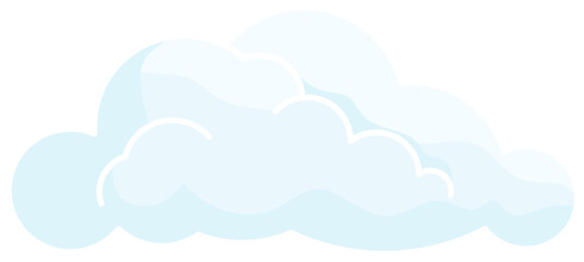 vector illustration of cloud