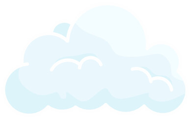 vector illustration of cloud
