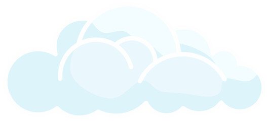vector illustration of cloud