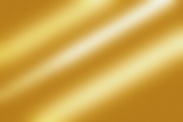 Abstract golden metalic background with smooth waves and silky texture design backdrop