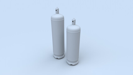 プロパンガスボンベのイラスト