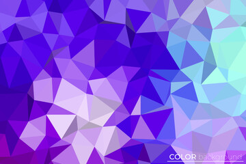 Fototapeta premium Abstract Geometric Polygon Design A Vibrant Mosaic of Triangles and Color for Graphic Elements