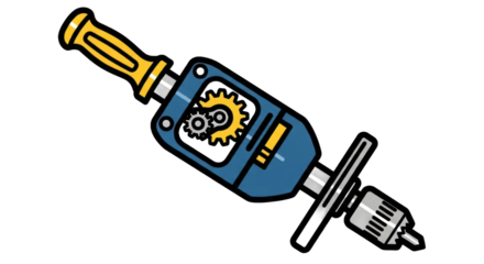 Hand drill illustration