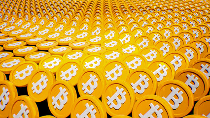 Bitcoin Gold Coin Loop &ndash; 3D Digital Currency Animation