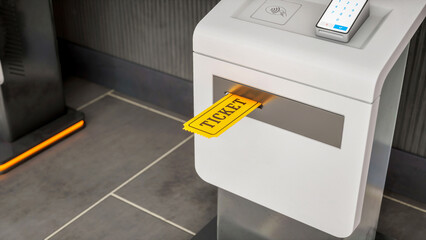 Cinema Ticket Scenes in a Movie Theater 3D Rendering