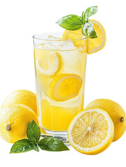 glass of water with lemon
