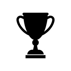 Silhouette trophy design on transparent background