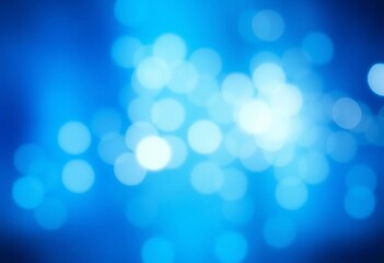 Fototapeta premium Abstract blue and white gradient background with soft bokeh lights, graphic, glow
